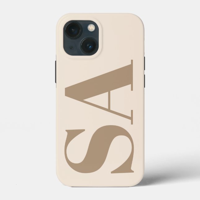 trendigt Antik Vitt med Monogram Case-Mate (Baksida)