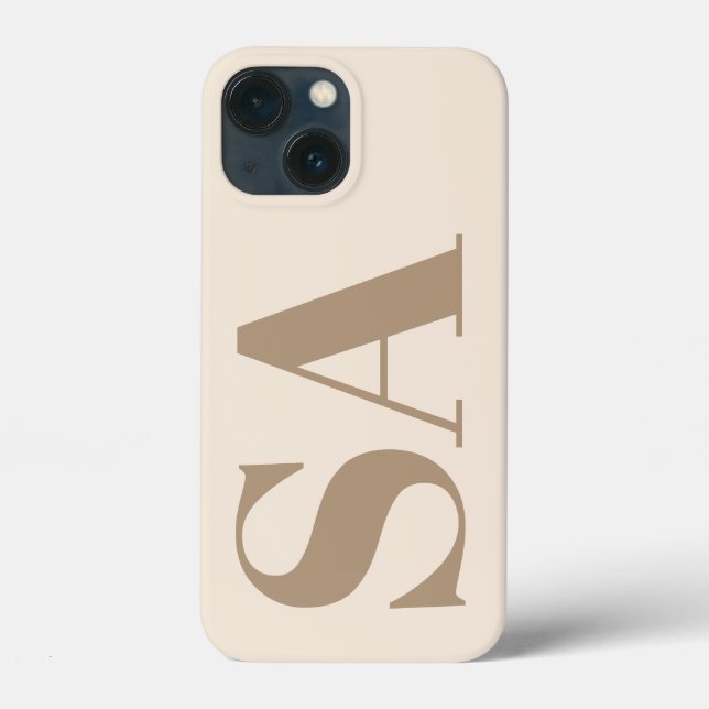 trendigt Antik Vitt med Monogram Case-Mate (Baksida)