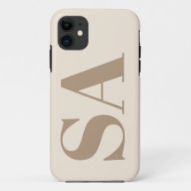 trendigt Antik Vitt med Monogram Case-Mate