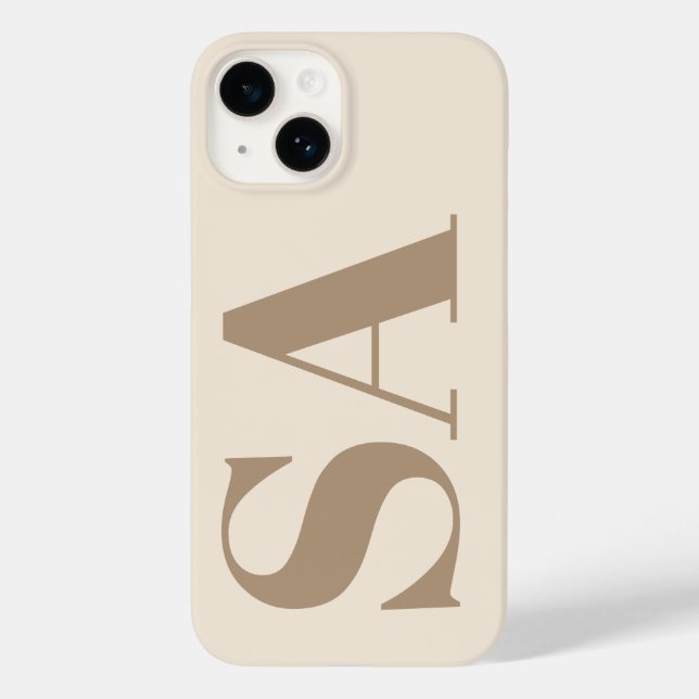 trendigt Antikvitt med Monogram Case-Mate (Baksida)
