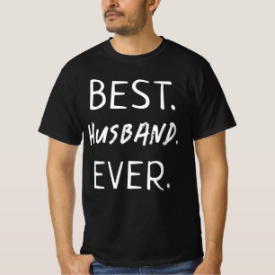 TRENDIGT BÄSTA MAKA NÅGONSIN VIT TYPOGRAFI T SHIRT
