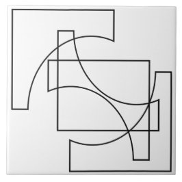 Trendigt geometriskt mönster kakelplatta