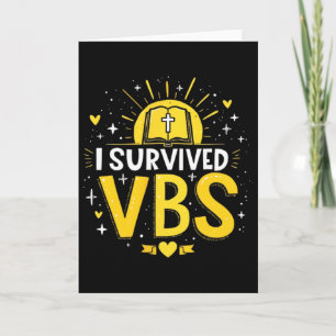 Trendigt jag överlevde Vbs sommarbibelskola Kort