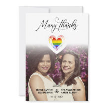 Trendigt Många Tack HBT Regnbågsstolthet Hjärta Fo