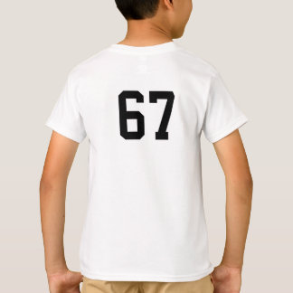 Trendigt nummer 67 Barn Anpassningsbar Atletisk T Shirt