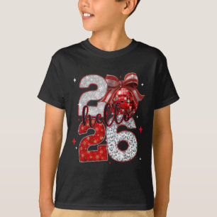 Trendigt nyårsaftonshej 2026 Gott nytt år Fa T Shirt