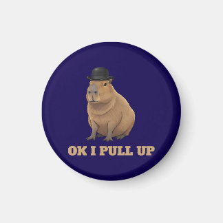 Trendigt och roligt Capybara-memedesign Magnet