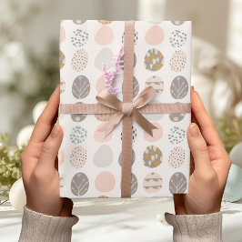 Trendigt pastellfärgat påskäggspresentpapper presentpapper