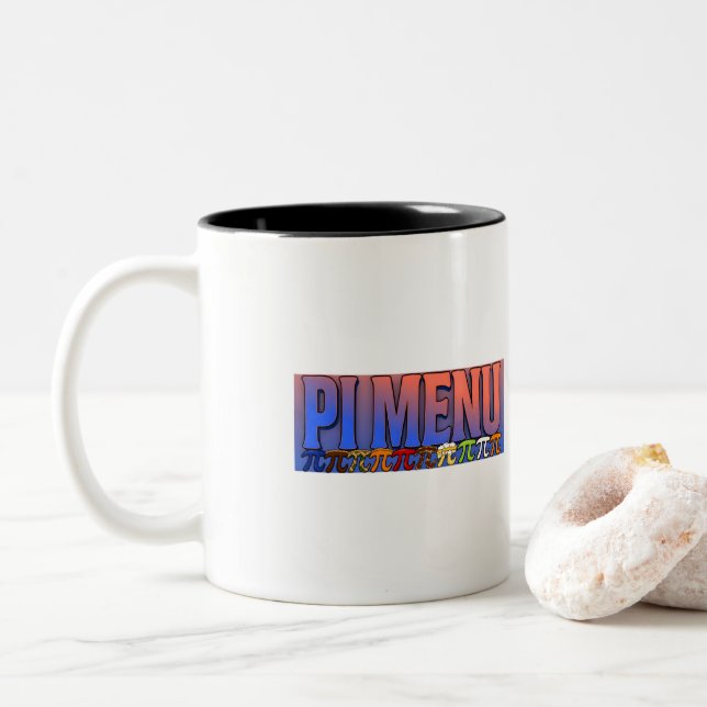 Trendigt Pi-meny kaffemugg – Roligt matematik humo (Med munk)