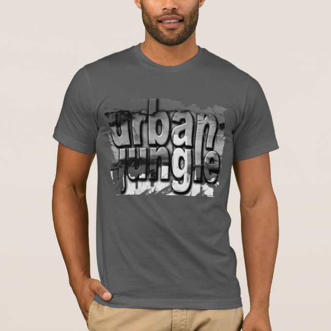 Trendigt slitna cool urbana djungeln tee (Framsida)