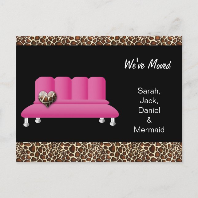 trendigt vi har flyttat postkort meddelande vykort (Framsida)