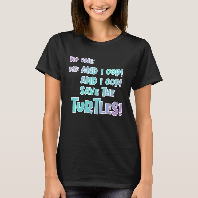 Trendigt Visco-tjejer Meme Regnbåge Sksksk I Oop T Shirt (Framsida)