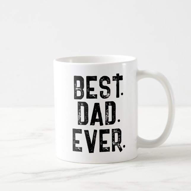 TRENDIGT VIT TYPOGRAFI BÄSTA PAPPA NÅGONSIN  KAFFEMUGG (Höger)