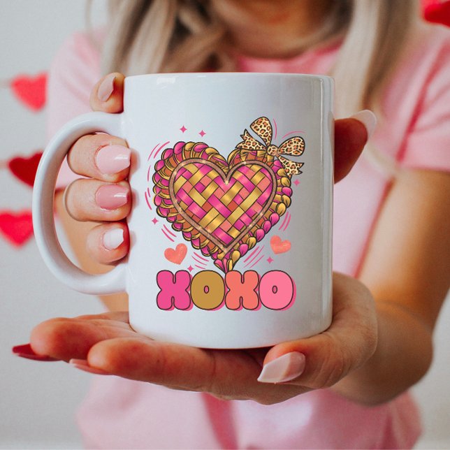 Trendigt XOXO Hjärta Kaffemugg (Skapare uppladdad)