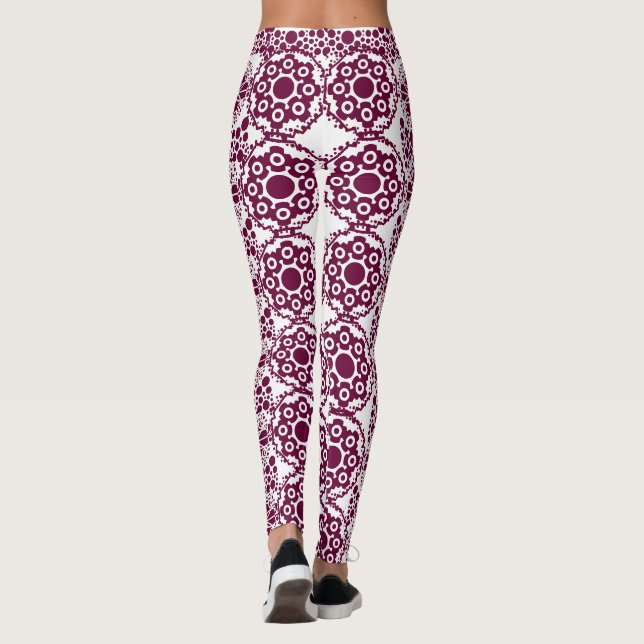 Trending Abstrakt mönster Leggings (Baksida)