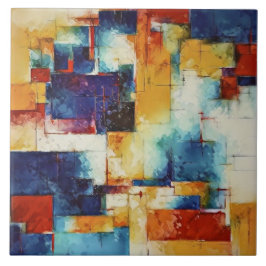 Trending Abstrakt Painting Art M1 Ceramic Tile Kakelplatta