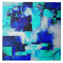 Trending Abstrakt Painting Art M2 Ceramic Tile