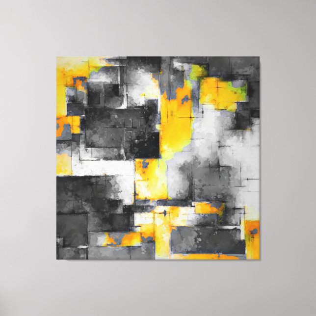 Trending Abstrakt Painting Art M3 Kanvastryck (Framsida)