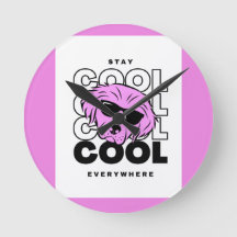 TRENDING BEAUTIFUL ROSA HUND WALL CLOCK