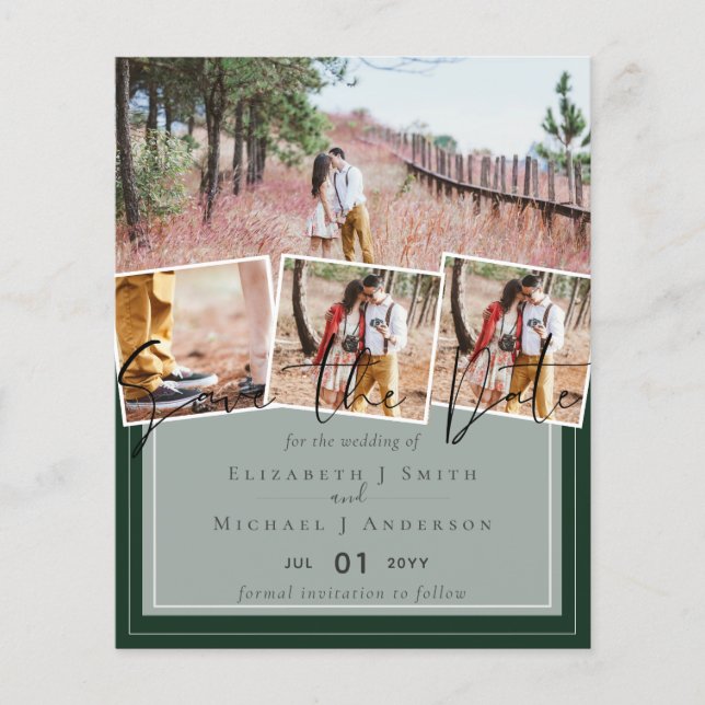 Trending Bröllop Färg Grönt Sage Olive BUDGET (Framsida)