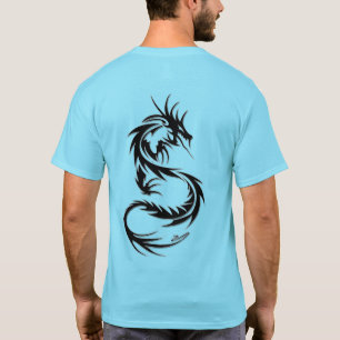 Trending Dragon Tatto Stil T-Shirt