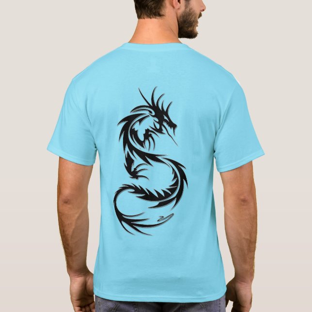 Trending Dragon Tatto Stil T-Shirt (Baksida)