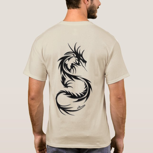 Trending Dragon Tatto Stil T-Shirt (Baksida)