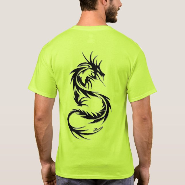 Trending Dragon Tatto Stil T-Shirt (Baksida)