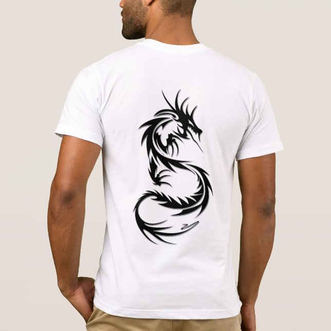 Trending Dragon Tatto Stil T-Shirt (Baksida)