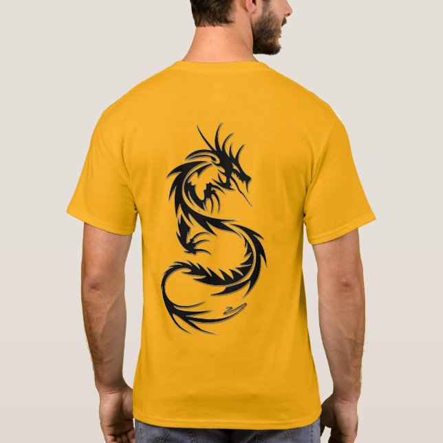 Trending Dragon Tatto Stil T-Shirt (Baksida)