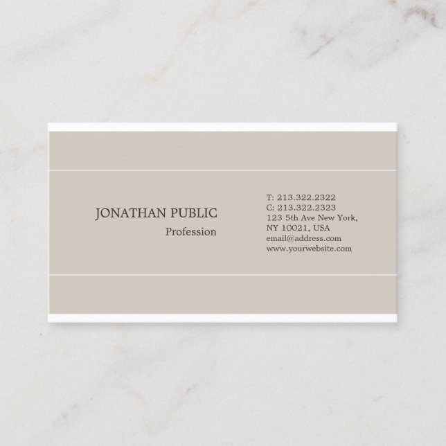 Trending Elegant Färg Professionell Modern Graphic Visitkort (Framsida)