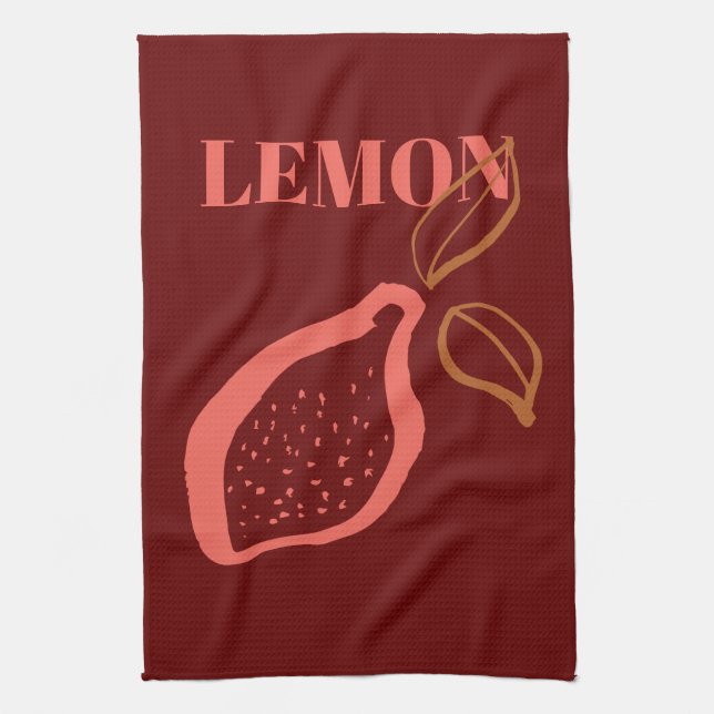 Trending Fruit and Vegetable Illustrations Kökshandduk (Vertikal)