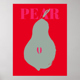 Trending Fruit and Vegetable Illustrations Poster