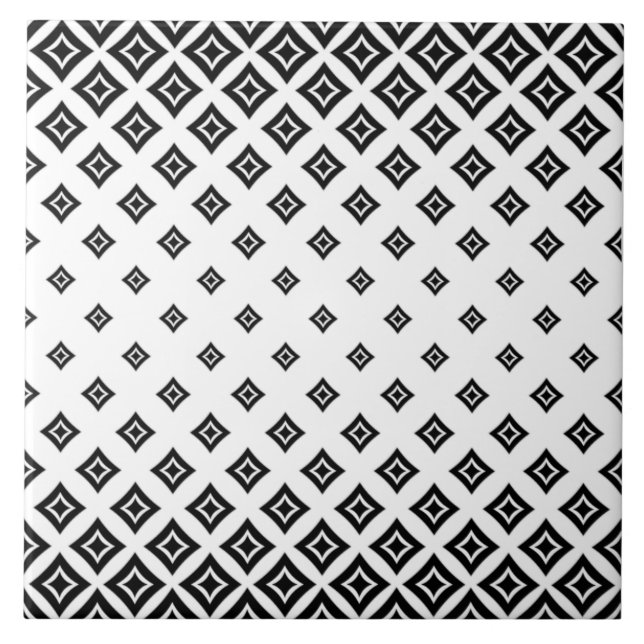 Trending Geometric Square Mönster Ceramic Tile Kakelplatta (Framsidan)