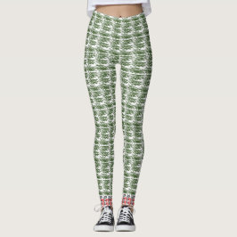 Trending Grönt Grass Capri Leggings