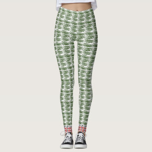 Trending Grönt Grass Capri Leggings