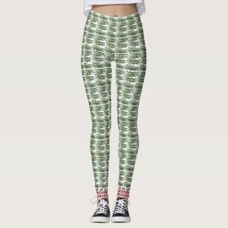 Trending Grönt Grass Capri Leggings