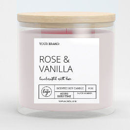 Trending Instant Download Modern Candle Labels Inbjudningar