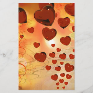 Trending kärlek hjärtan, tillbehör. Valentines day Brevpapper