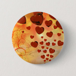Trending kärlek hjärtan, tillbehör. Valentines day Knapp