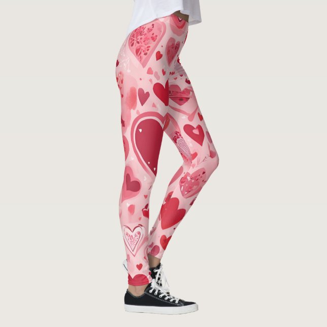 Trending Kärlek Shape Design Leggings (Höger)
