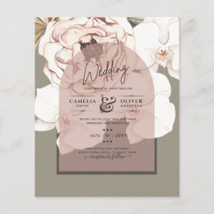 Trending MOSS BRÖLLOP Sage Dusty Rosa Flygblad