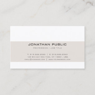 Trending Professionell Simple Kreativ Modern Plain Visitkort