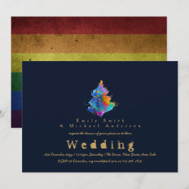 Trending Rainbow Julgran LGBT Pride Bröllop Inbjudningar