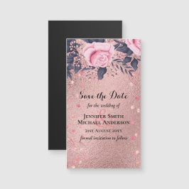 Trending ROSEGOLD Bröllop Rosa Navy Metallic