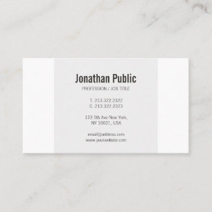 Trending Simple Elegant Plain Professionell Modern Visitkort