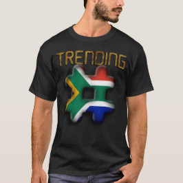 Trending South Afrika Flagga Avslappnad Mode Tee T