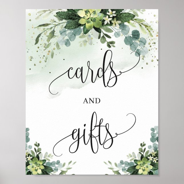 Trending succulculous eucalyptus cards and gifts s poster (Framsidan)
