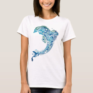 Trending Turcos Dolphin Tattoo Abstrakt Art T Shirt