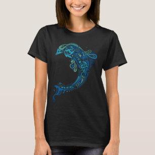 Trending Turcos Dolphin Tattoo Abstrakt Art T Shirt